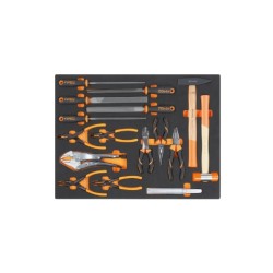 Termoformado  con herramientas de golpe, limas, alicates para retenes y mordazas MB65